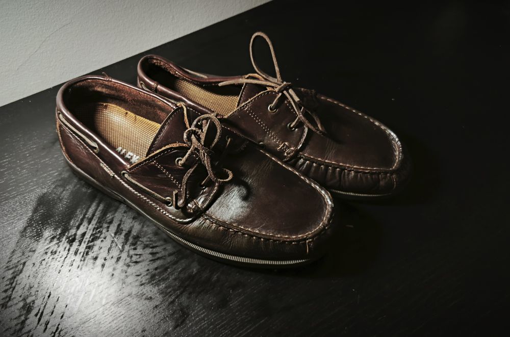 Sapatos de vela mocasines marca Alex n 44
N 44- 44.5 couro pele natura