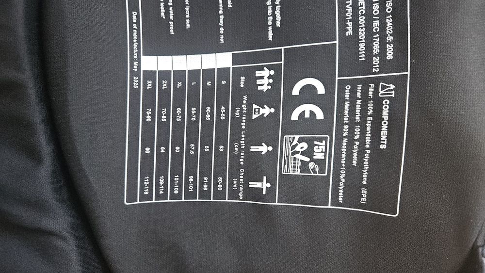 Kamizelka Ratukowa Asekuracyjna Neoprenowa