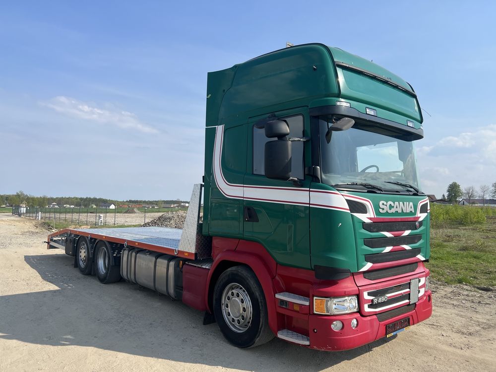 Scania r490 Nowy najazd 2015r pomoc drogowa laweta platforma