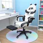 Крісло комп'ютерне з підставкою для ніг і масажером до 150кг PANDA