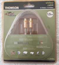 Видео кабель 1,5 м THOMSON KHC015M (S-video-S-video) произв-во Франция