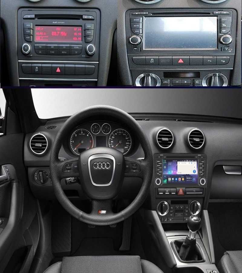 AUDI A3 8P CarPlay Android Radio FM DAB+ WiFi 4G GPS Nawigacja MP3 USB