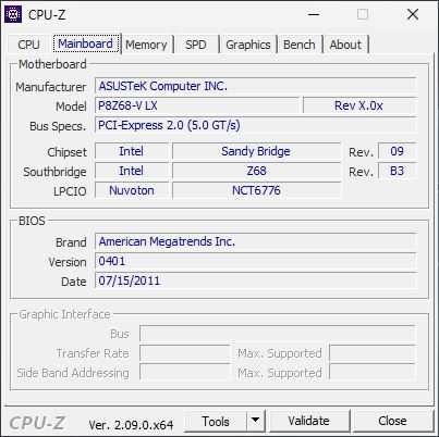 MB Asus P8Z68-V LX, CPU i3 2120, RAM DDR3 8Gb, VC GTX750 & AMD HD5770