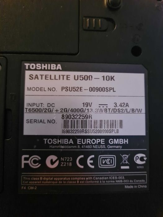 Toshiba Satellite U500-10K
