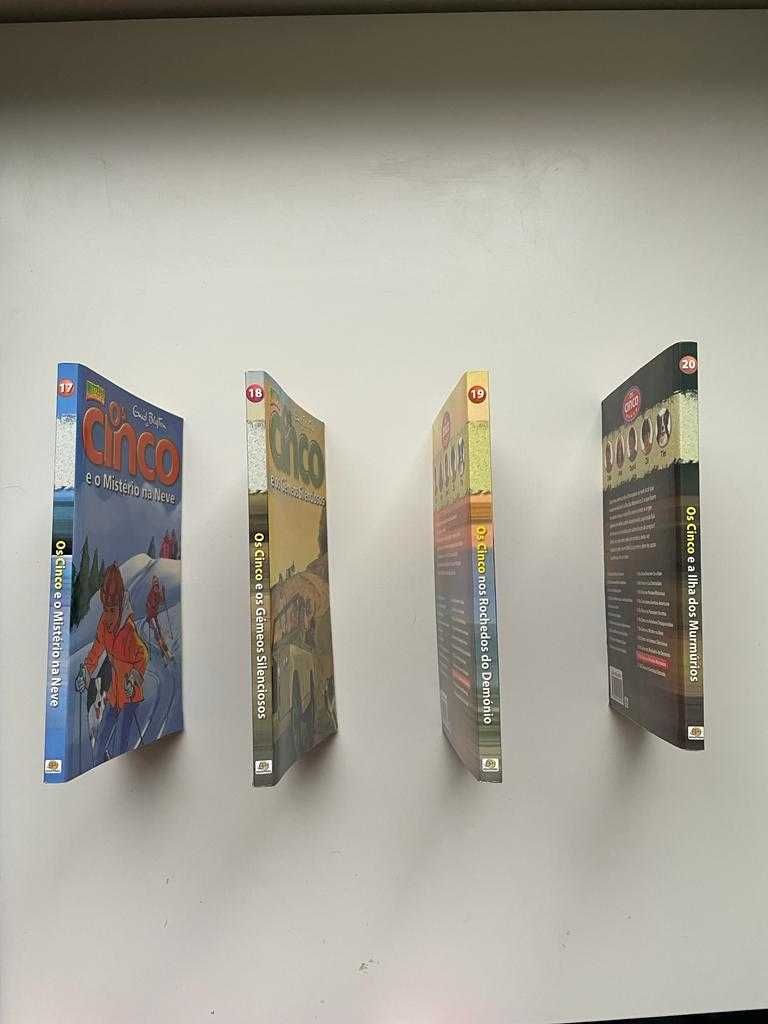 Coleção "Os Cinco", Enid Blyton, Edimpresa  - Volumes 17, 18, 19, 20