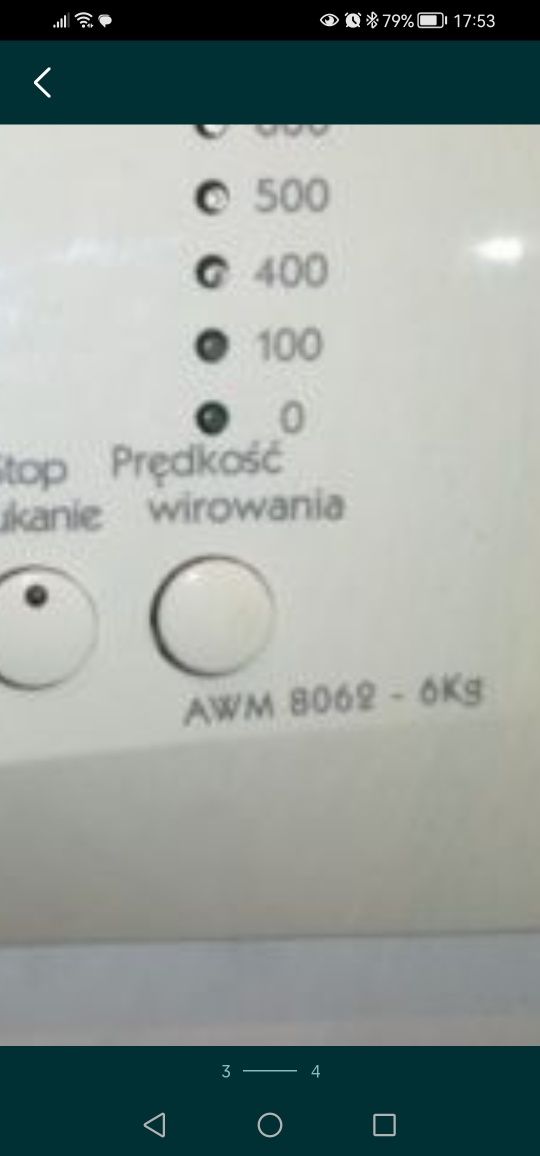 Fartuch uszczelka drzwi pralki Whirlpool AWM 8062