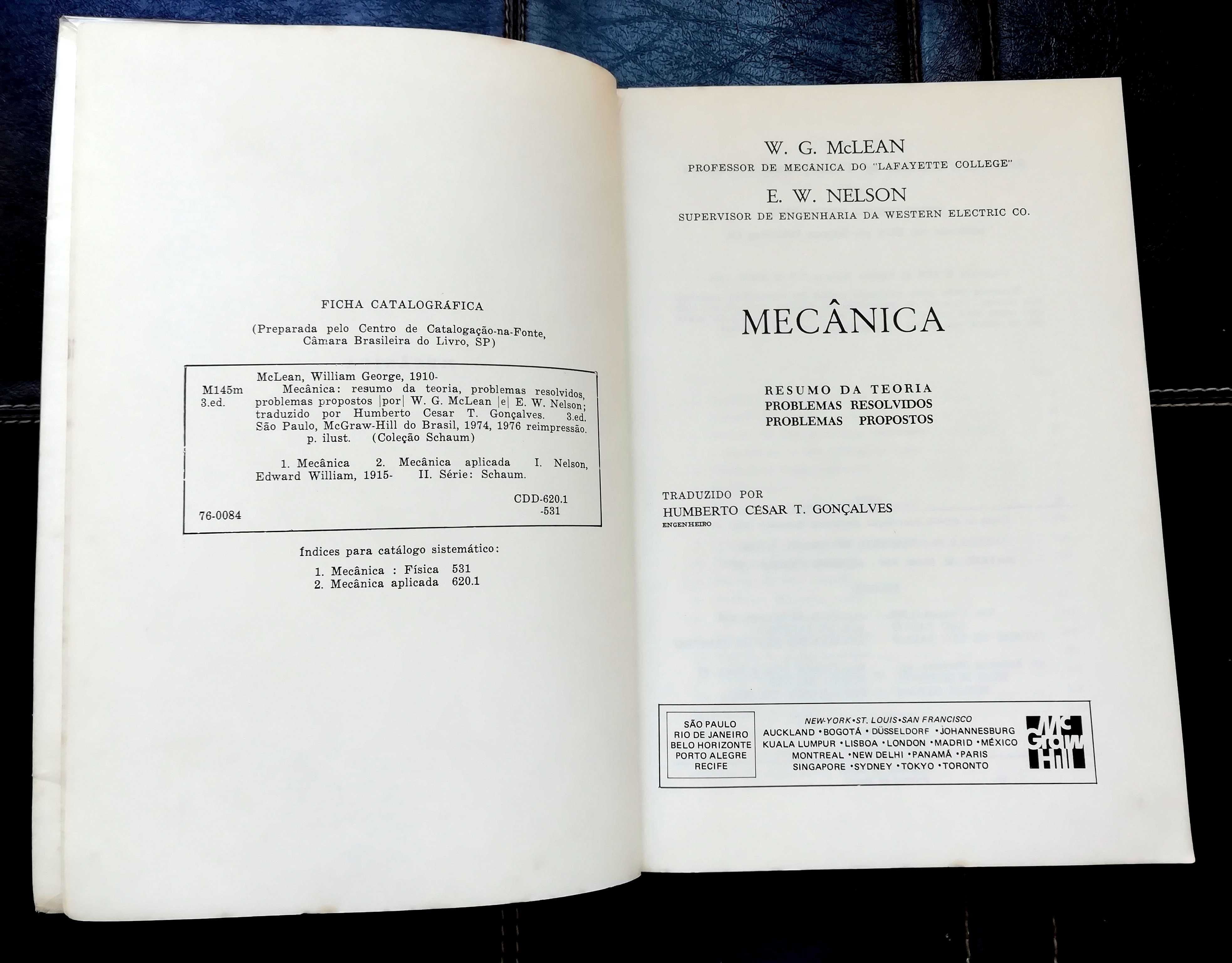 Livro Mecânica Coleção Schaum – McLean/ Nelson