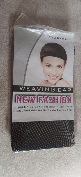 Czarny siatkowy czepek na włosy pod perukę