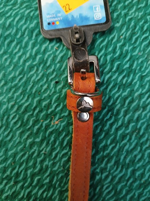 Pasek obroża skórzana 17-23cm×12mm