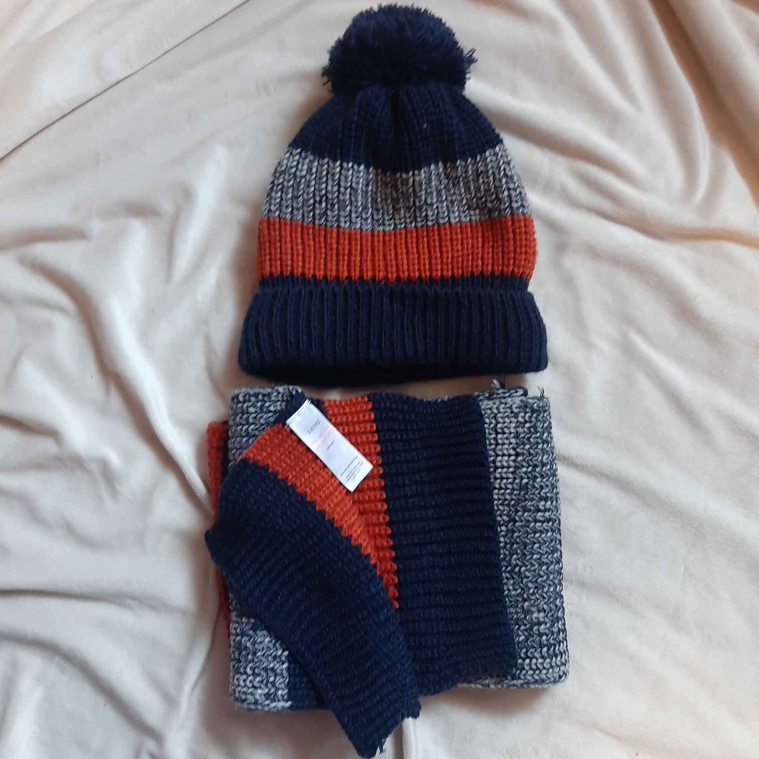 Дитяча шапка і шарф на хлопчика 1.5-2.00-2.5 років