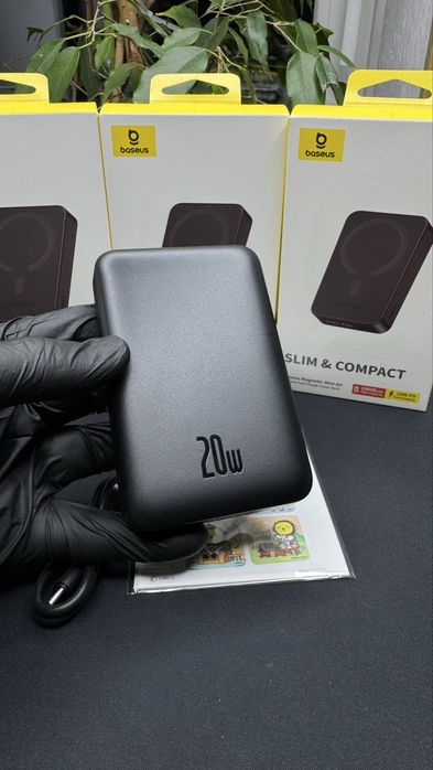 Магнитний павербанк Базеус Baseus magnetic 10000 mAh 20w швидка заряд