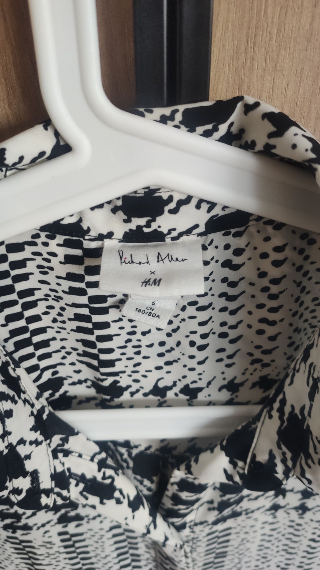 Bluzka koszula pepitka kratka wzór H&M rozmiar 34
