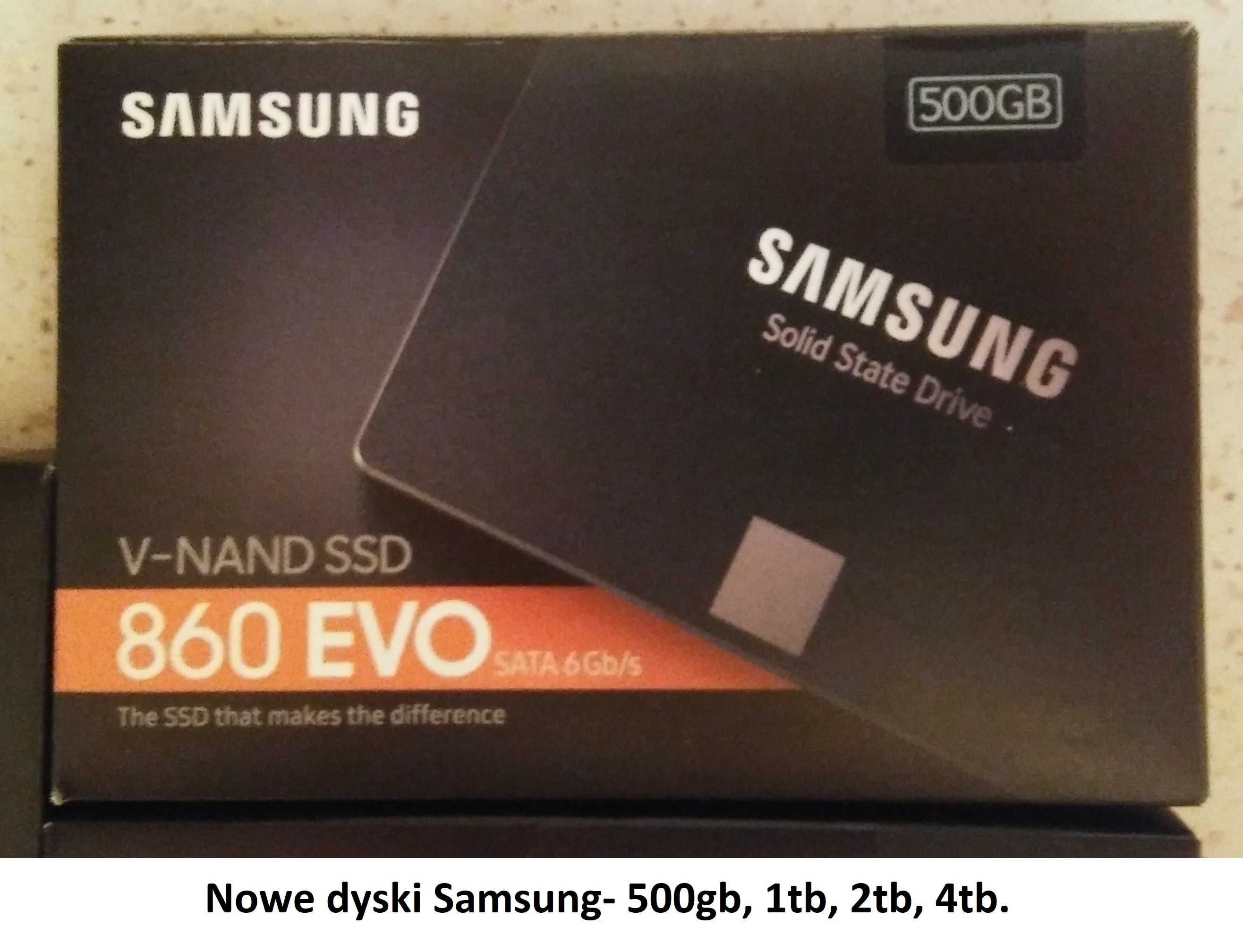 Nowy,500gb-samsung 860,850 evo-dysk ssd.Inne foto