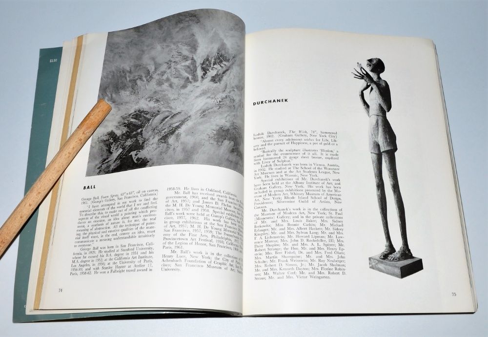 AMERICAN painting and sculpture 1963 R. (ang) malarstwo i rzeźba