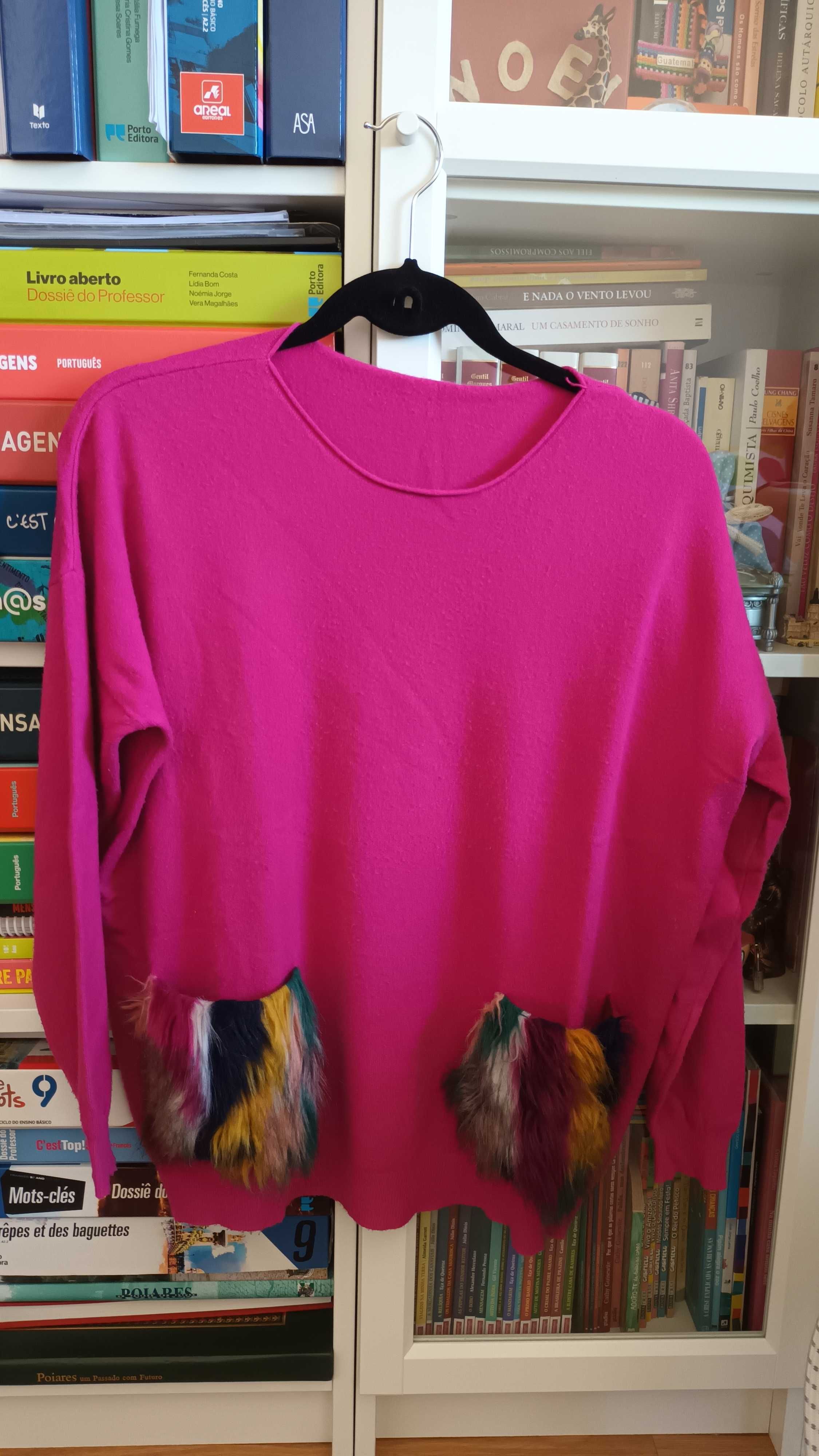 Camisola em rosa
