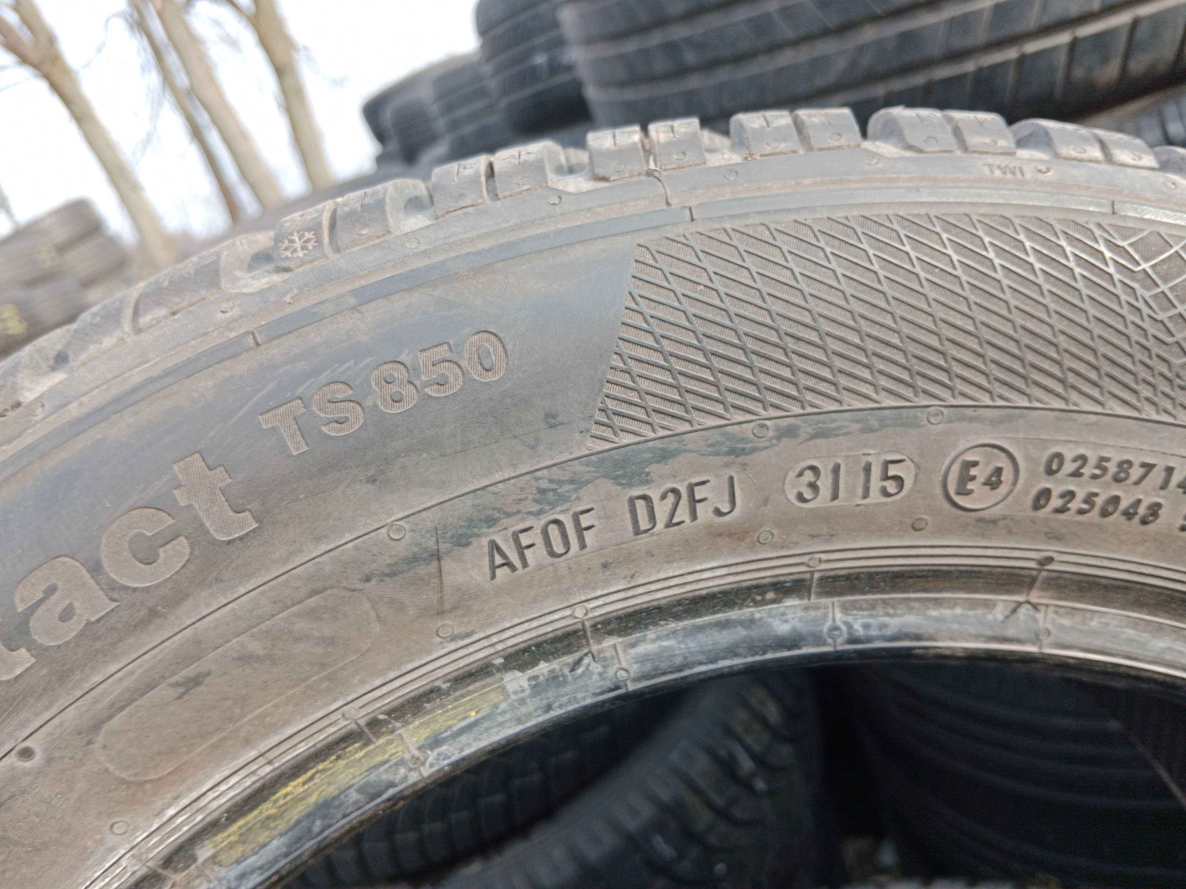 Opona używana 205/55R16 Continental ContiWinterContact TS850 1szt.