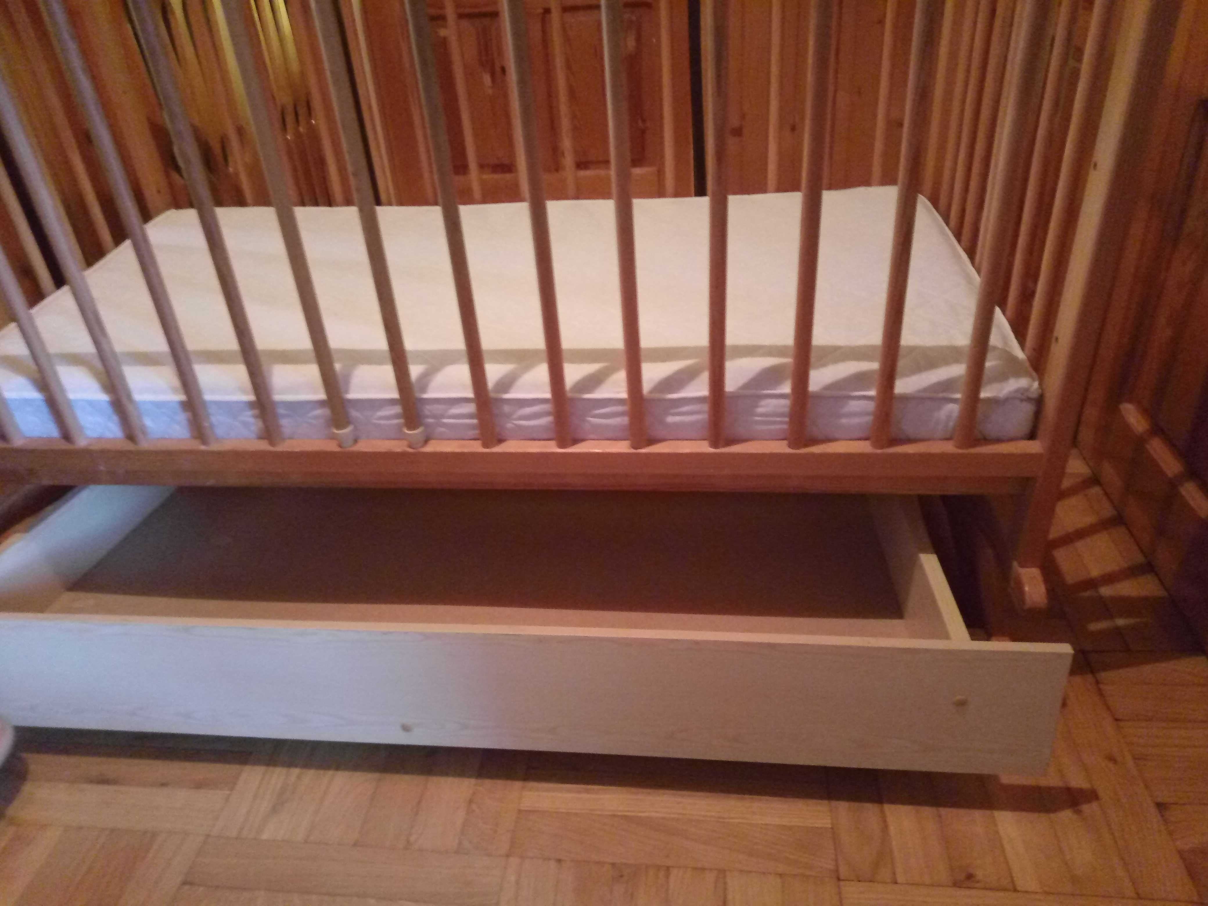 Łóżeczko kołyska kolebka dla dzieci 120 x 60 szczebelki