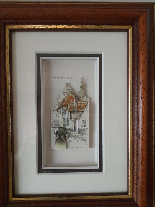 Obraz 3D Antona Piecka Hattem 1900 rok