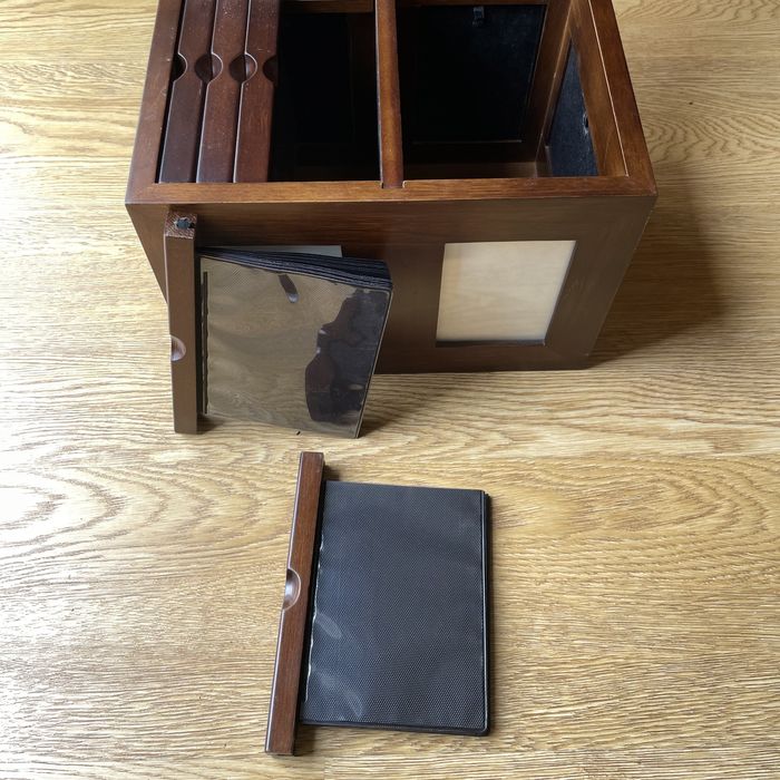 Caixa arquivo fotografia Madeira