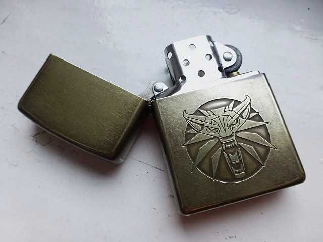 Zapalniczka Zippo Mosiężna Wiedźmin The Witcher Custom Grawer