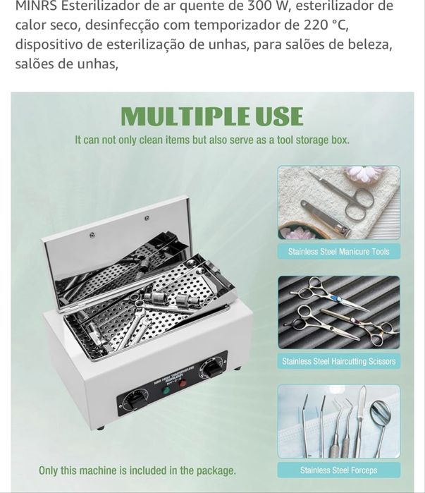 Esterilizador a vapor estética ou outro