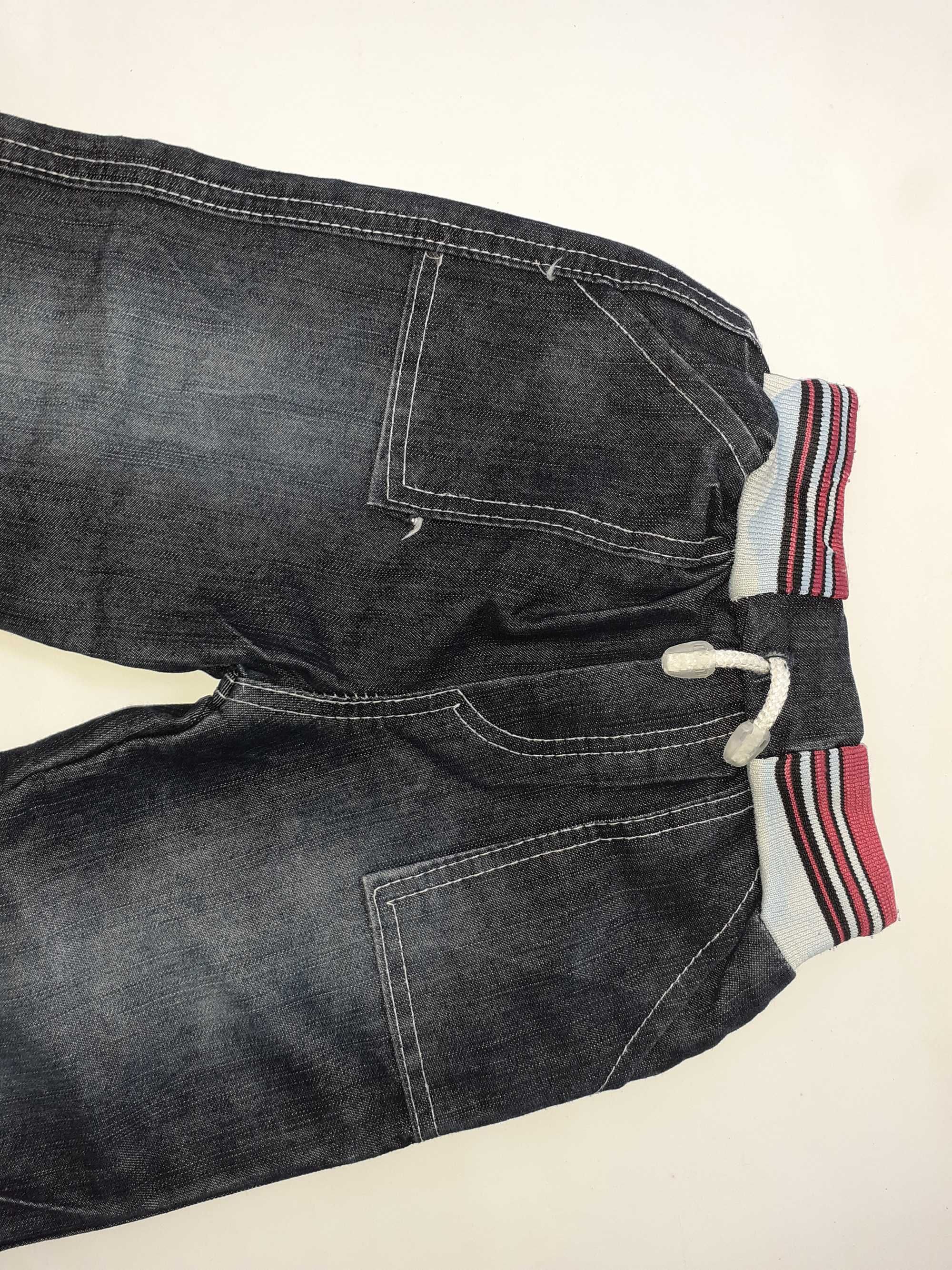 Spodnie dziewczęce - jeans - r. 80-86