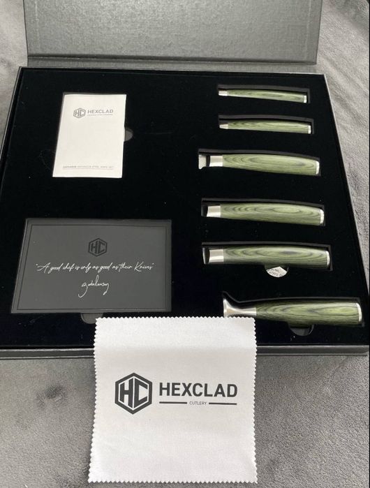 Набір ножів Hexclad з японської дамаської сталі Master Series