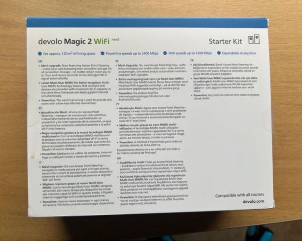 Powerline Devolo Kit Magic 2 Mesh Wifi Next
