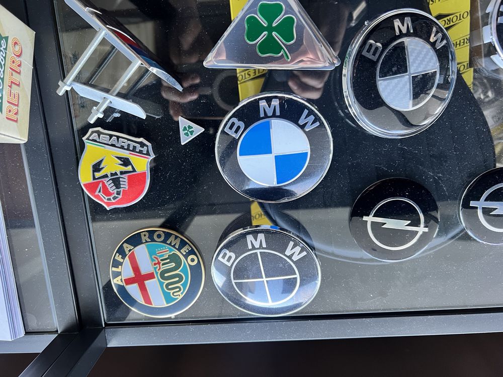 Emblema logotipo simbolo BMW ALFA OPEL ABARTH centro de jantes capot