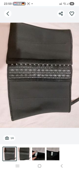 Розмір S корсет чорний на дівчину жінку облягаючий