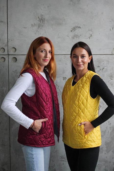 Жилет медичний жіночий, стьоганий жилет Плащівка + фліс!