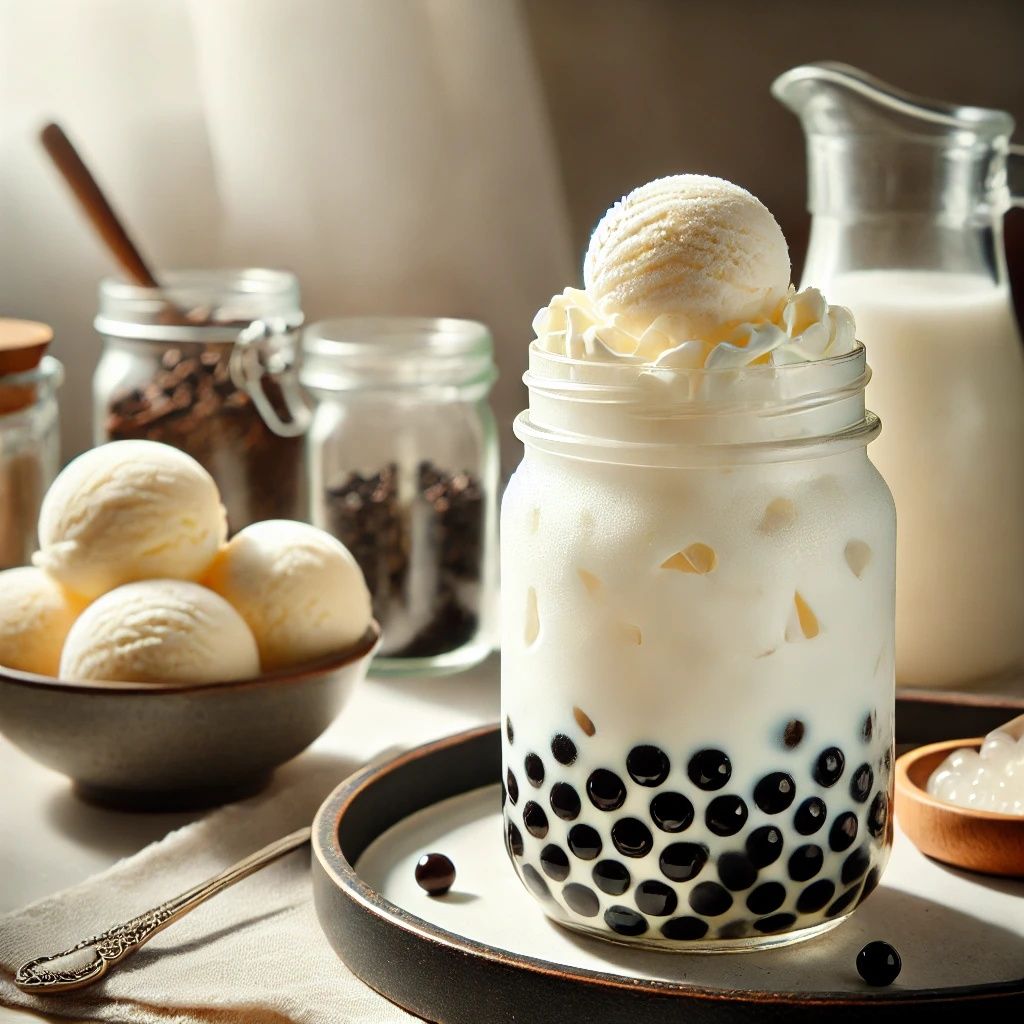 Солодкі кульки Bubble Tea, сиропи, топінги, трубочки, стакани, кафе