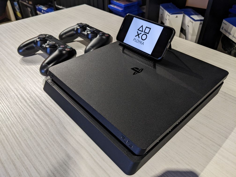 Магазин! Sony Playstation 4 Slim 500GB +Игры. 1 или 2 джойстика.