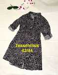 Tessentials sukienka panterka 42/44 rozpinana koszulowa luksusowa