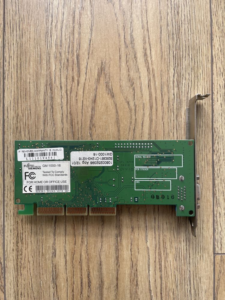 Karta graficzna AGP NVIDIA RIVA TNT2 M64 16MB