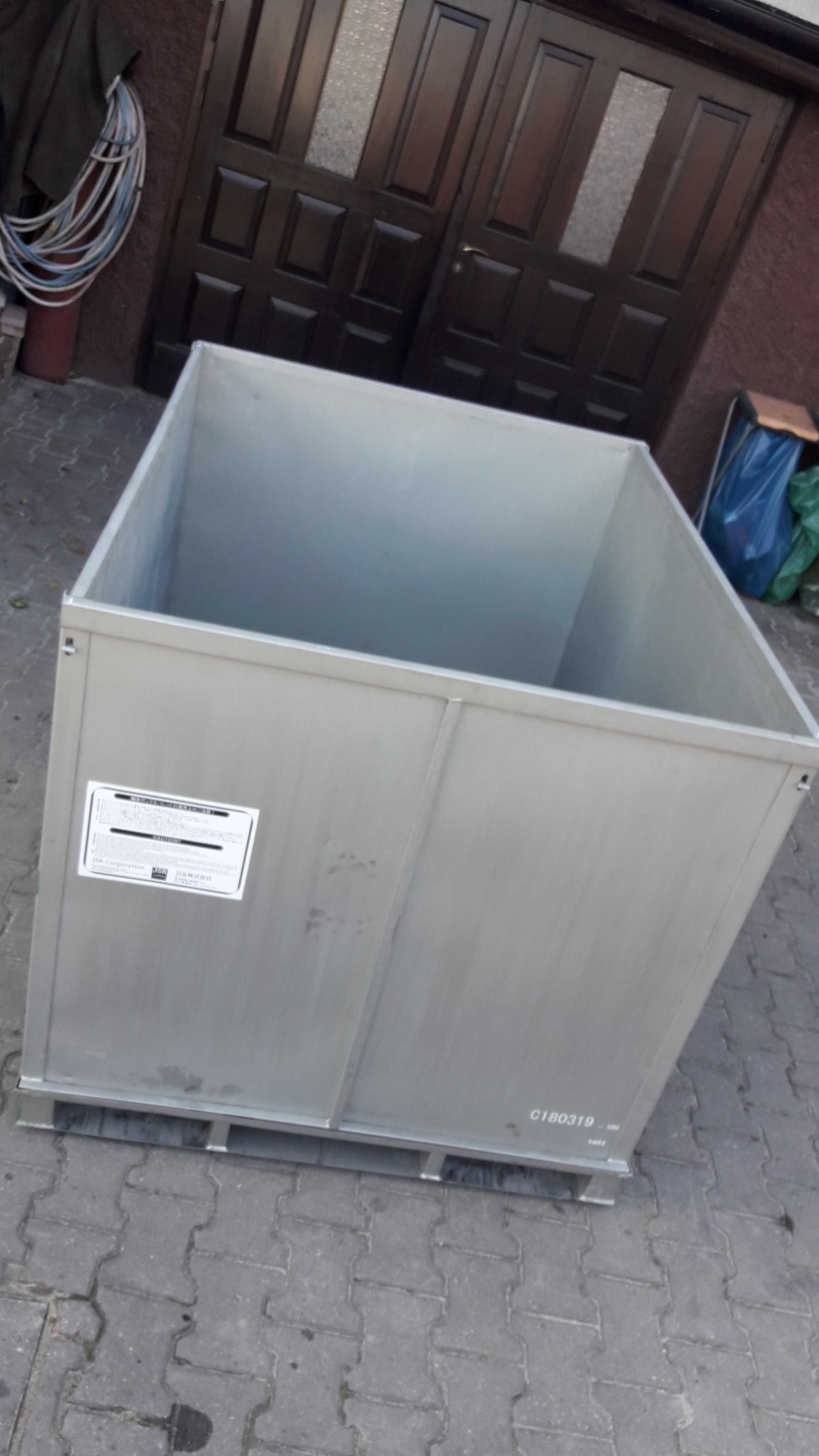 pojemnik skrzynia metalowa