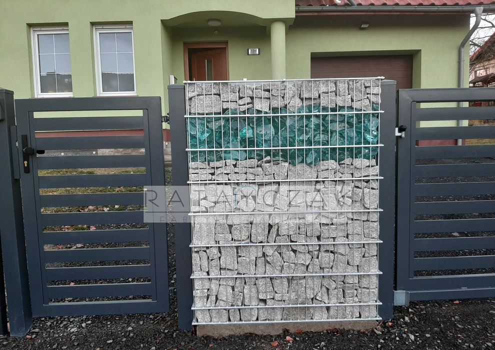 Gabion Gabiony Ogrodzenie Kosz Przęsło gabionowe Mur gabionowy 1,60m
