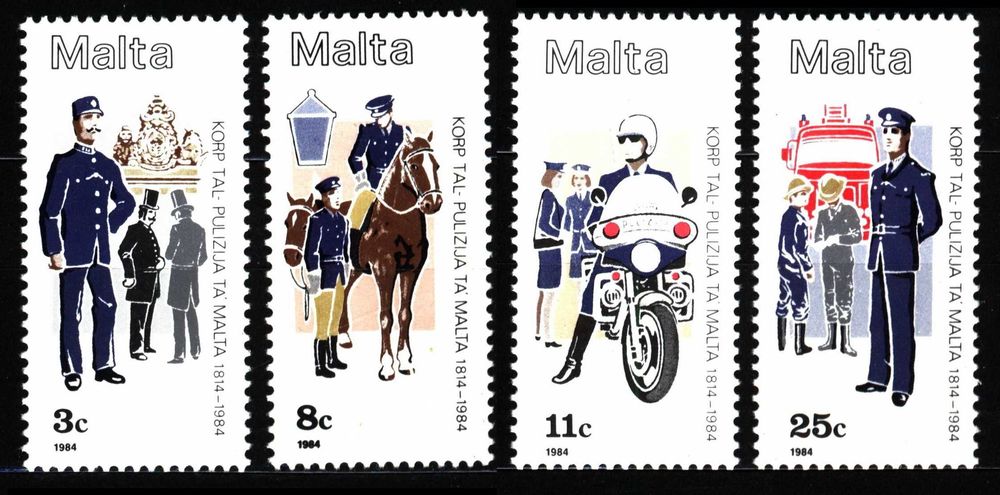 Malta 1984 Mi 706-709 - 170 lat Policji Maltańskiej MNH