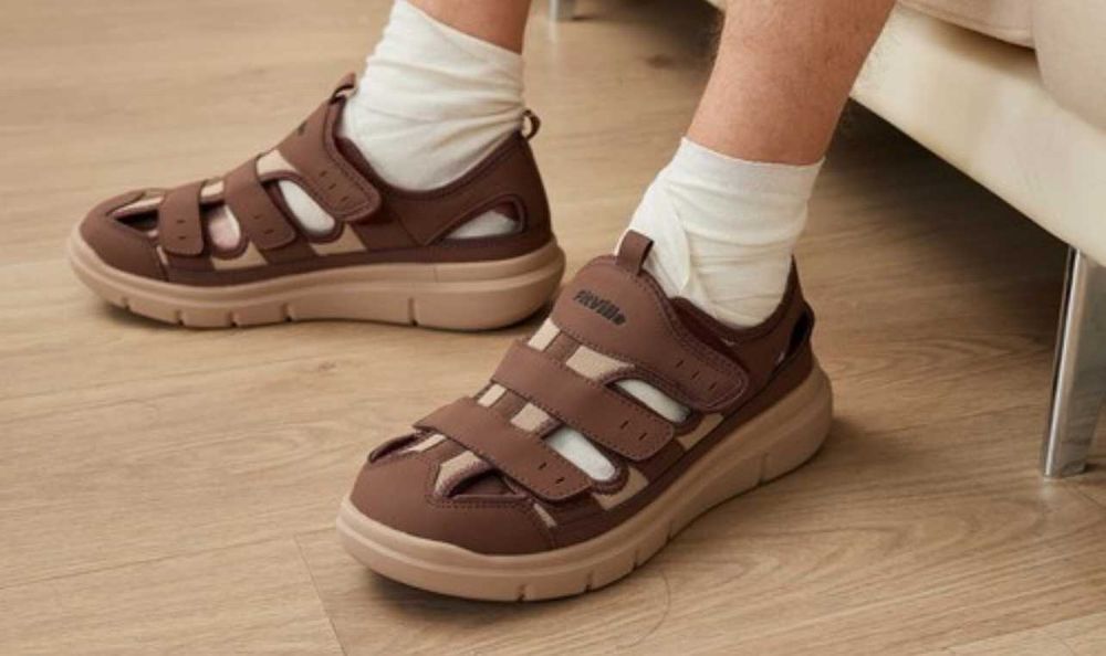FitVille США Діабетичні ортопедичі сандалі туфлі капці р.49-50 32,5см