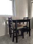 Mesa Preta 74x74 + 2 Cadeiras