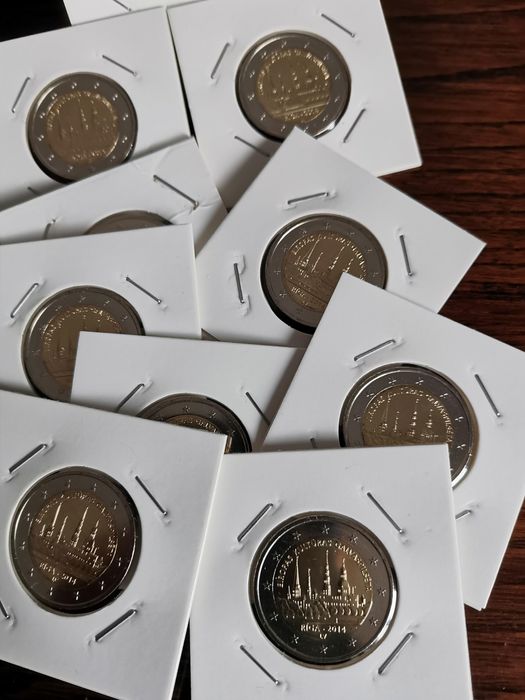 Moeda comemorativa UNC 2€ - Letônia 2014