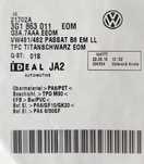 Dywaniki welurowe oryginalne VW Passat B8 (opis)