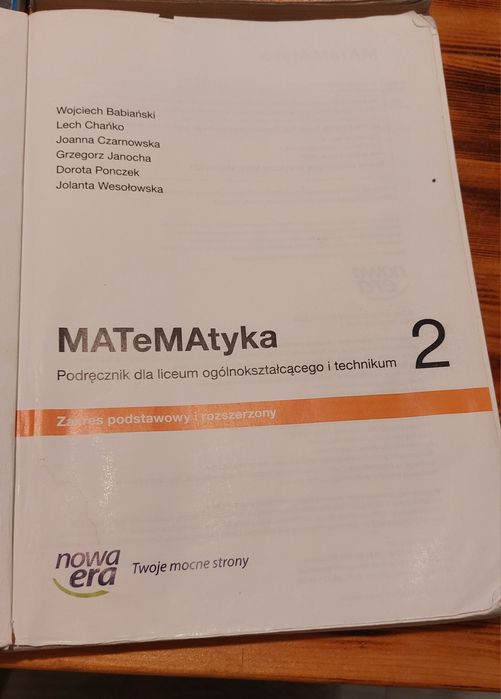 Matematyka 2, zakres podstawowy i rozszerzony
