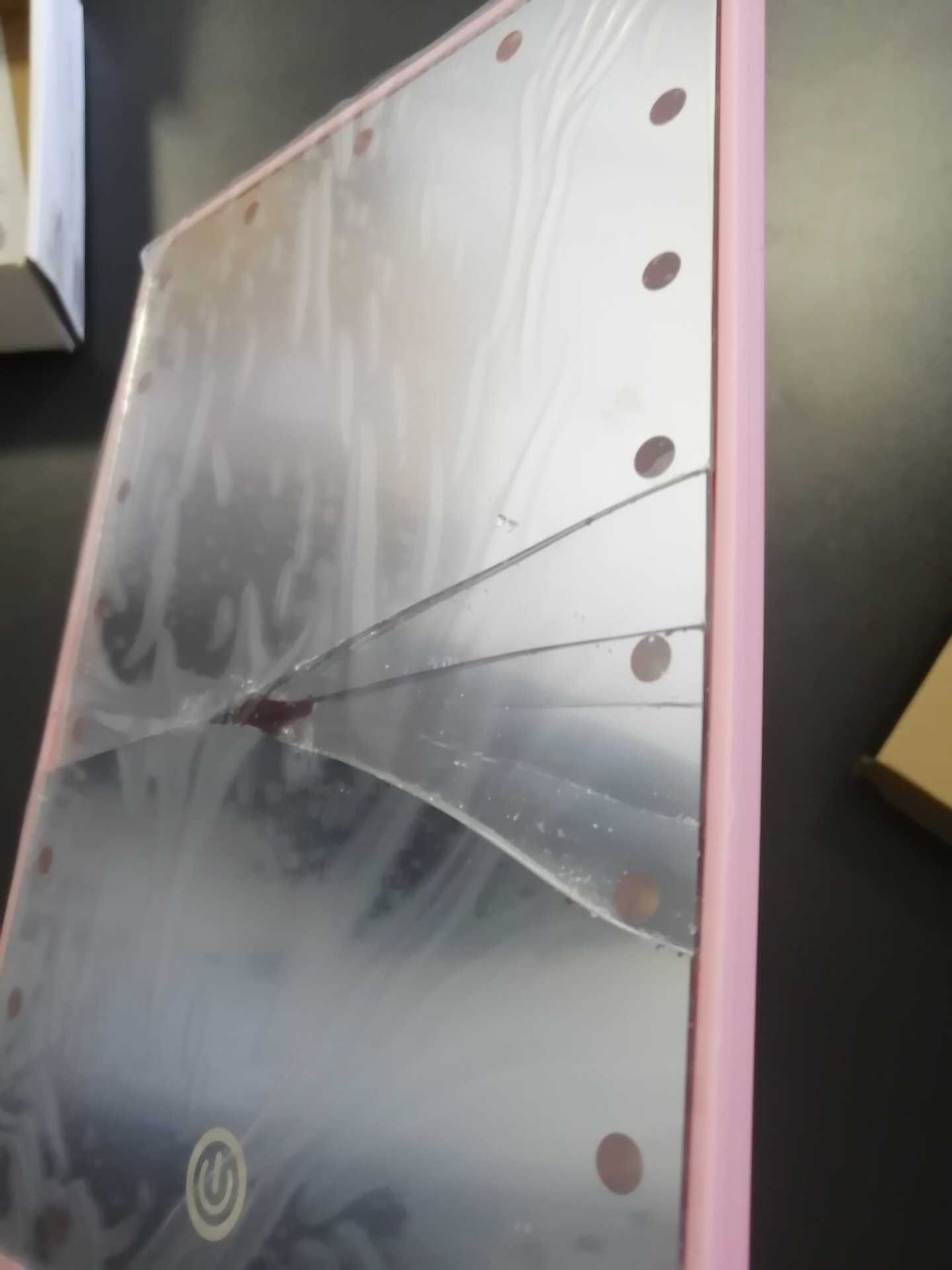Зеркало с подсветкой H0170 (22 диода) - Розовое