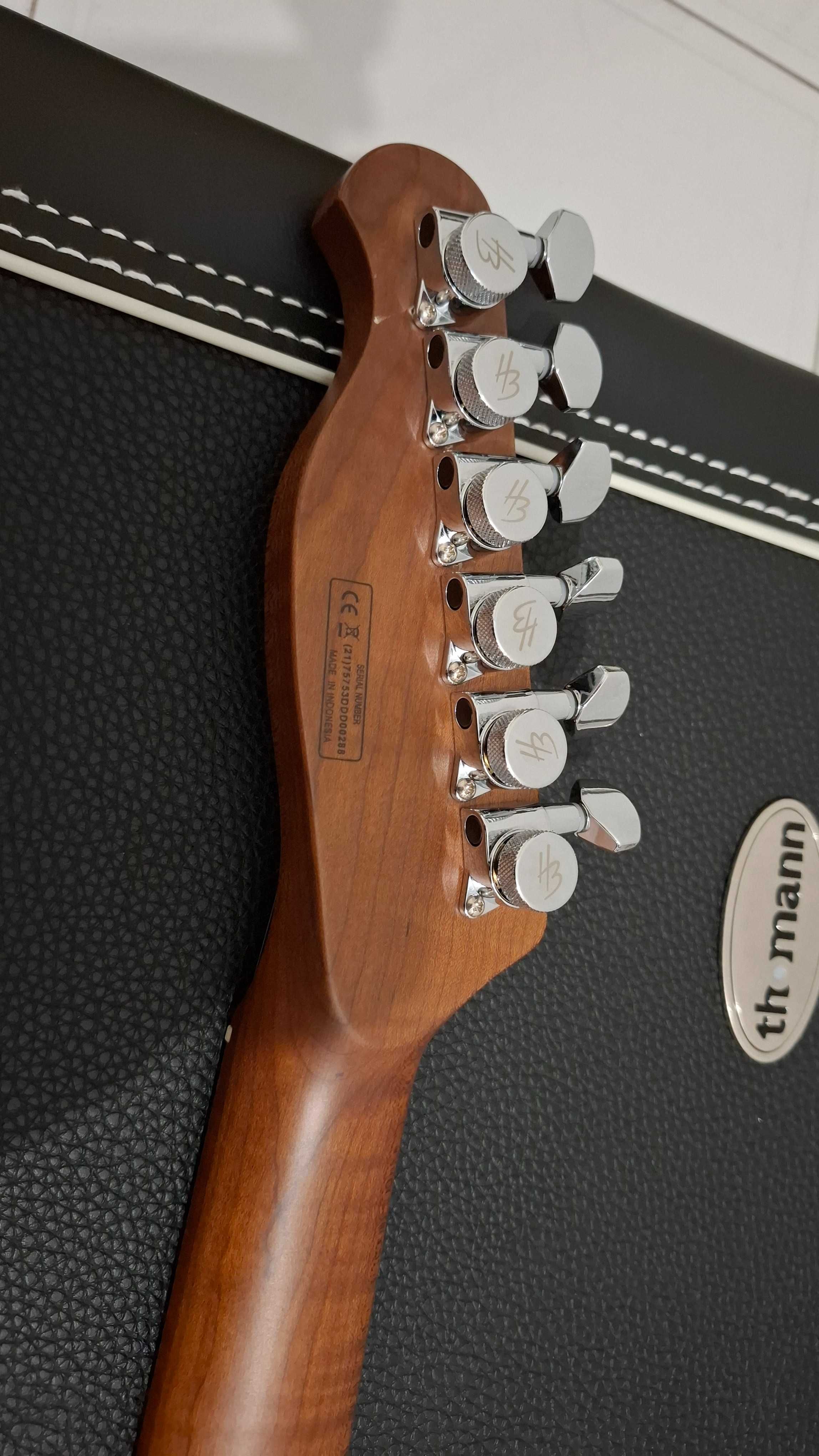 Guitarra HB Fusion-T HH HT Roasted FBLB + Case