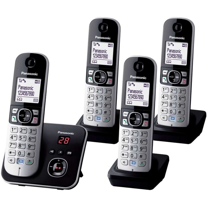 Радиотелефон Panasonic KX-TG6821RU 4 трубки в комплекте как новый