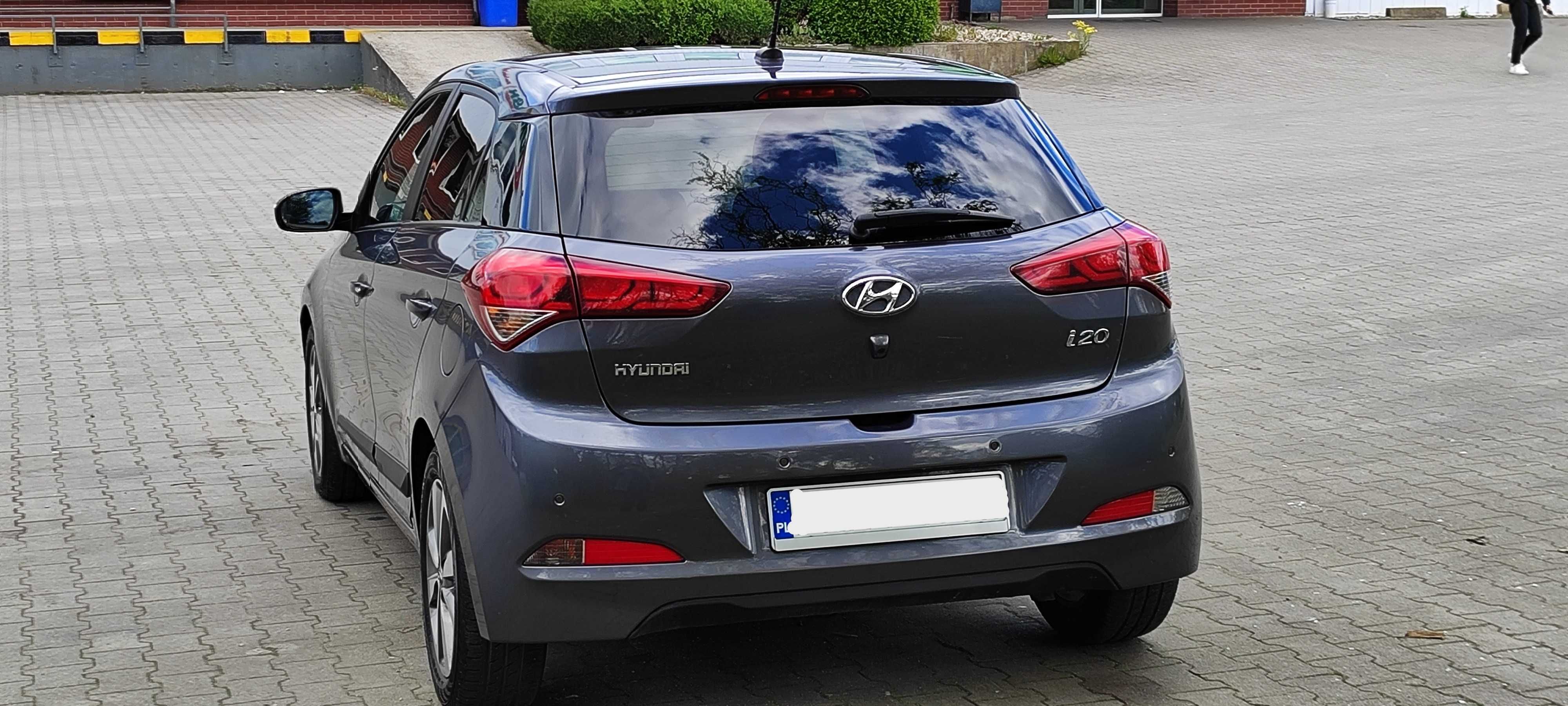 HYUNDAI i20, 1.1 CRDi, 2017, bogata wersja wyposażenia, niski przebieg