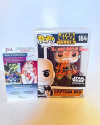 Dee Bradley Baker Signed Funko Pop Captain Rex Autographed JSA