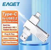 Флешка 1Тб EAGET CF30 USB 3.2 Type-c оригинал 1Tb