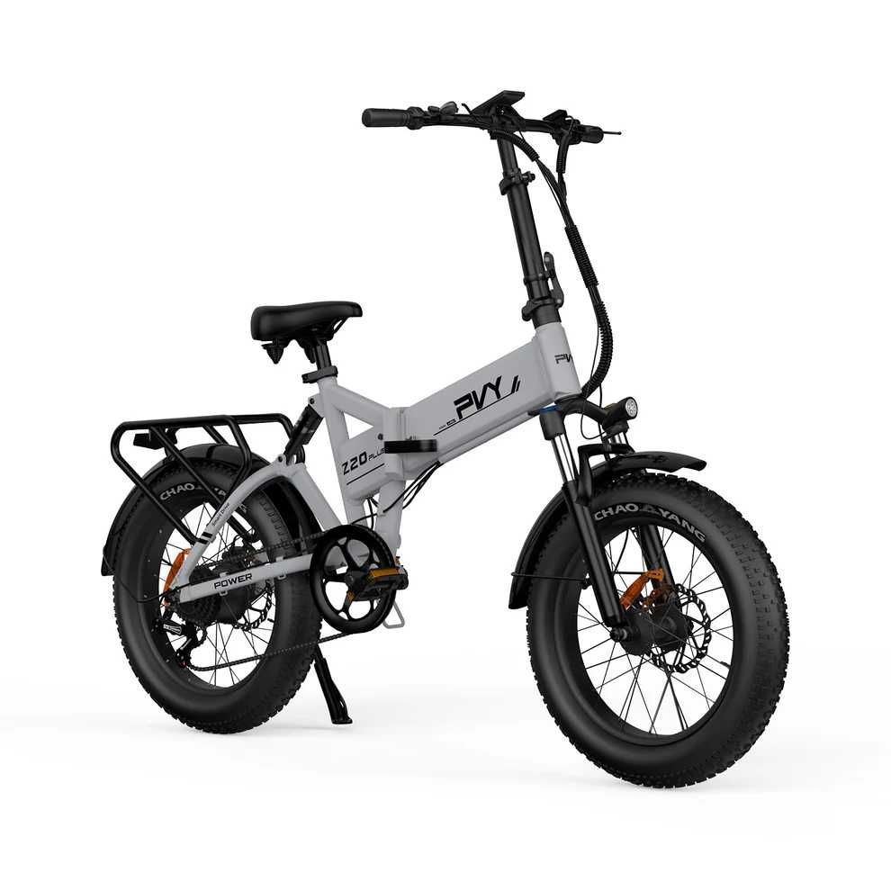 Bicicleta Elétrica PVY Z20 PLUS Cinza NOVA